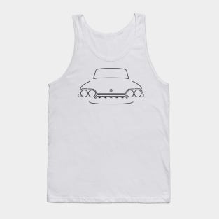 Consul 1960s British classic car black outline graphic Tank Top